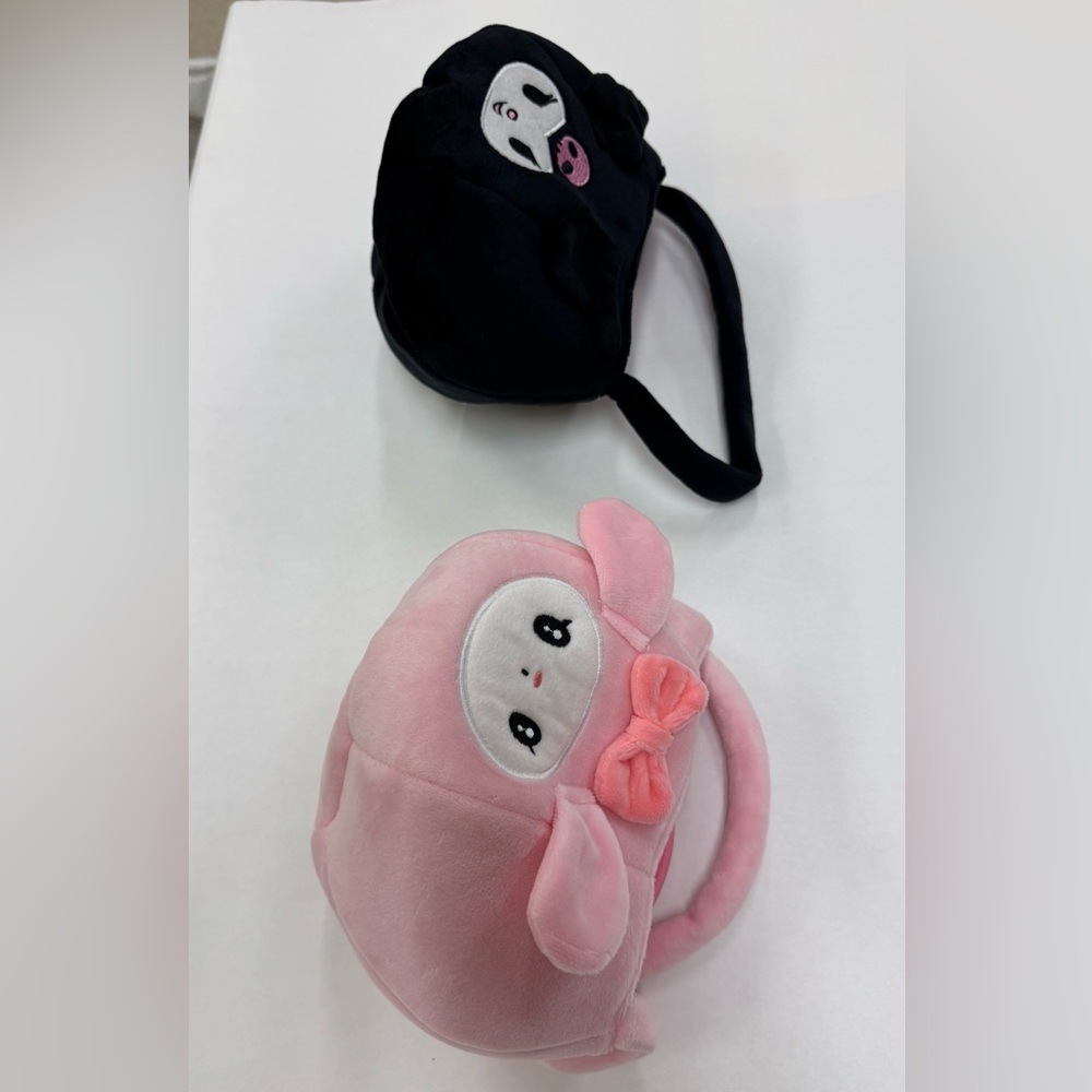 Black and Pink Halloween Trick-or-Treat Plush Bags - Picture 7 of 7
